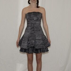 Vintage 90s Jessica mcclintock formal mini dress scrunchy material size 6